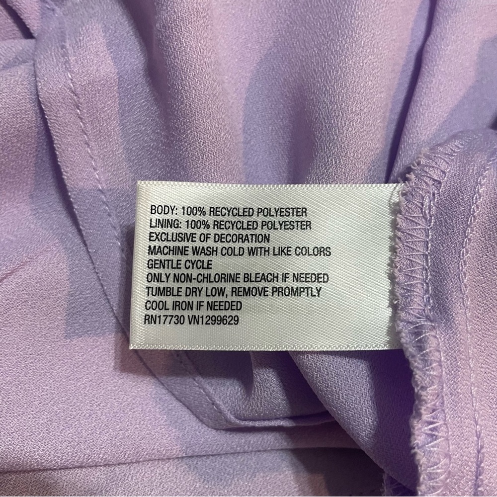 Wild Fable Lilac Lace Slip Midi Dress XXL | Y2K Satin Tie Back Summer Dress - Picture 13 of 14